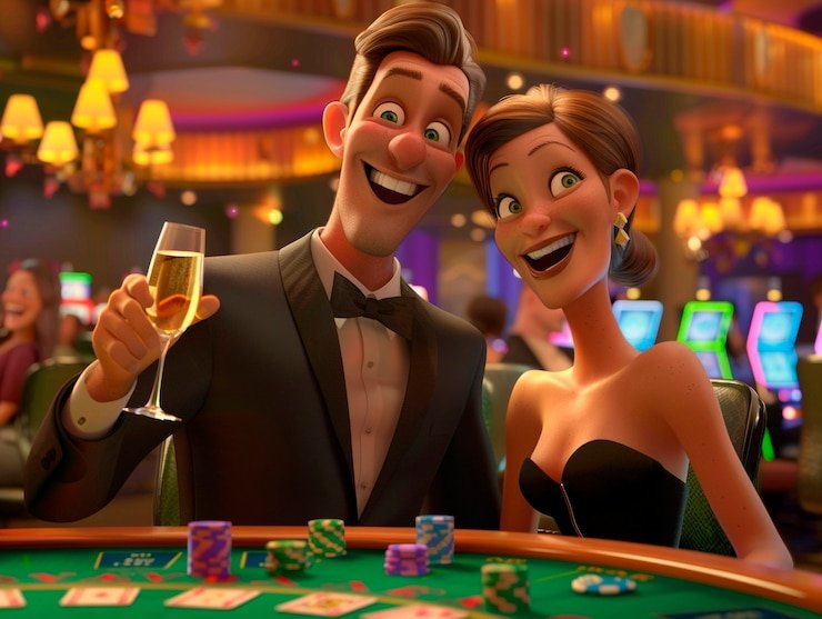 Live blackjack studio with multiple camera angles streaming to mobile